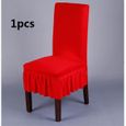 1 PCS rouge élasticité  hôtels  mariage Cuverture de Chaise Housse de Haute Qualité de la Spandex Polyester Souple Amovible Lavable -0