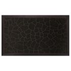 CAPITAL SPORTS Tapis d'entrée en polypropylène et caoutchouc - Noir - 45x75 cm - Style contemporain