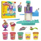 PlayDoh Mes Glaces Arc-en-Ciel, Pâte à modeler, Machine à Crème Glacée factice, 5 pots de 56 g et accessoires, dès 3 ans