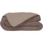 TOISON D'OR HUDSON Couette légère Microfibre 200g/m² 140x200cm Taupe & Lin