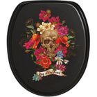 SANILO Abattant WC frein de chute soft close Day of the Dead - Finition de haute qualité - Fixation facile