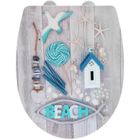 Abattant WC - WENKO - Beach - Thermoplastique - Easy Close - Fixation hygiénique