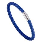 Bracelet Homme ZENSE - Cuir Tressé Bleu - Modèle ZB0257 - Neuf Avec étiquettes - Style Fantaisie