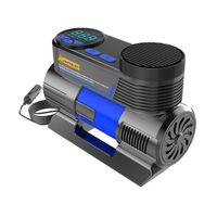 Gonfleur de pneu de voiture portable : pompe à pneu automatique 12 V, affichage numérique de la pression, 150 psi, avec lumière