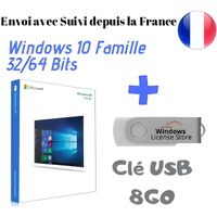 Clé USB Bootable Windows 10 Famille