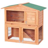 Cabane à petits rongeurs de luxe à deux étages - Cage à lapins - 50022