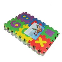 Tapis d'éveil,6*6cm Bébé Tapis 1Set 36 pcs Mini EVA Mousse Alphabet Lettres Chiffres Plancher Souple 3D Puzzle - Type Colorful