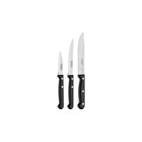 TRAMONTINA Couteau de cuisine Ultracorte, 3pcs, Inox et plastique, Noir