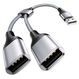 Adaptateur USB Double Raccord Femelle à Femelle - Goobay - USB 2.0 - Neuf