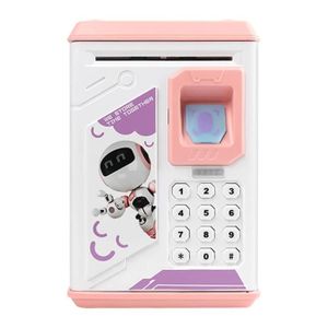 MARCHANDE Rose - Tirelire électronique à empreintes digitales, boîte à billets avec mot de passe ATM, pièces numériques