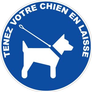 Panneau interdit aux chiens - Cdiscount