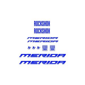 AFFICHE - POSTER STAR SAM Pegatinas Compatibles con cuadro bici Merida Rock shox Azul 1 CMT