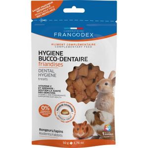 FRIANDISE Friandises Hygiène Bucco-Dentaire 50 g pour rongeurs et lapins