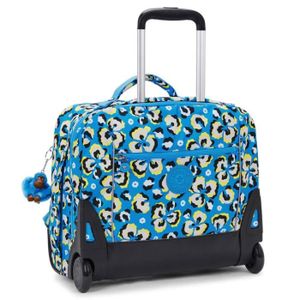 CARTABLE Cartable à roulettes Kipling Giorno 41 CM - Haut de Gamme Leopard Floral