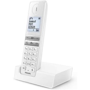 Téléphone fixe Téléphone sans fil Philips D4701W/34 Solo sans Rép