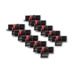 CAISSE ENREGISTREUSE vhbw 10x Rouleaux d'encre noir-rouge compatible av