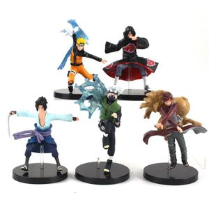 FIGURINE - PERSONNAGE 5 Pièces-Ensemble Figurines D'Anime Naruto Sakura Sasuke Itachi Obito Gaara Jouets De Collection En Pvc