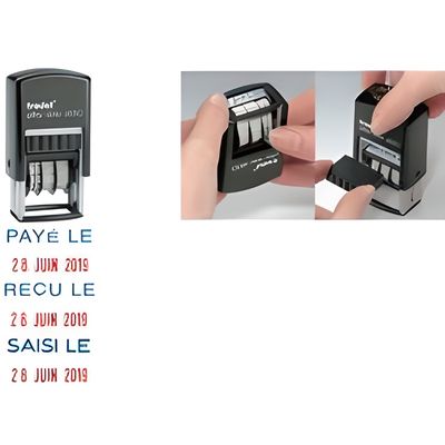 Lot De 2 Cassettes D'encre Trodat 6/57 - Pour Tampon Encreur Noir - Neuf Sous Blister