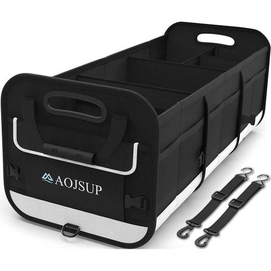 ANROI 4PCS Filet Rangement Voiture 35x25cm - Organisateur Coffre Et Habitacle