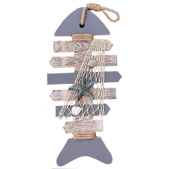 Décoration de Table Poissons, Lot de 18 : Petits éléments en Bois, déco Table Mariage, Communion, baptême, Confirmation, Anniversaire, Bleu, Blanc & Turquoise, décor Marin à parsemer, 6 cm