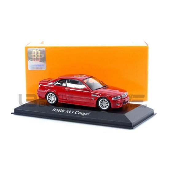 Miniature BMW M3 E46 En Horloge – Rouge, 20x30 Cm, Fabrication Française