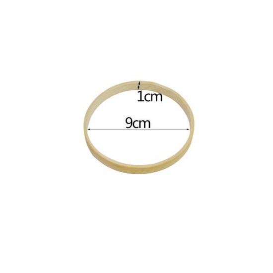 Lot De 6 Cerceaux à Broder En Bambou – Diamètre 15 Cm, Pour Point De Croix Et Broderie à La Main