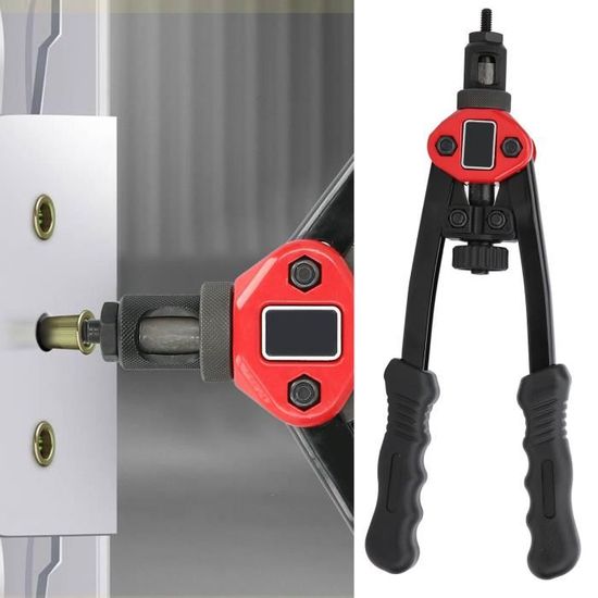 Kit D'Outils à Rivets WORKPRO 16" Avec 11 Mandrins Métriques/SAE - Riveteuse Manuelle Avec Étui De Transport