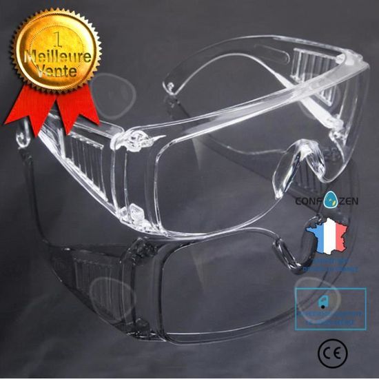 Lot De 8 Lunettes De Protection MINZHI - Transparentes, Anti-Buée - Pour Travail, Cyclisme, Bricolage