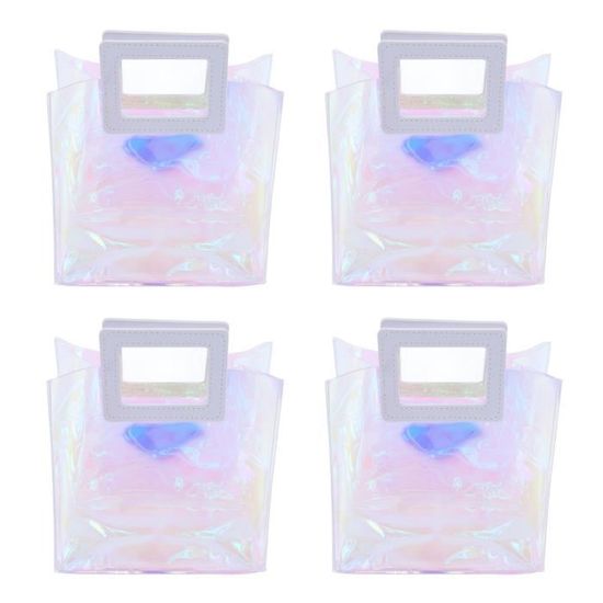 Fdit sac holographique 4 pi?�ces sac fourre-tout iris?� mode grande capacit?� sac fourre-tout 