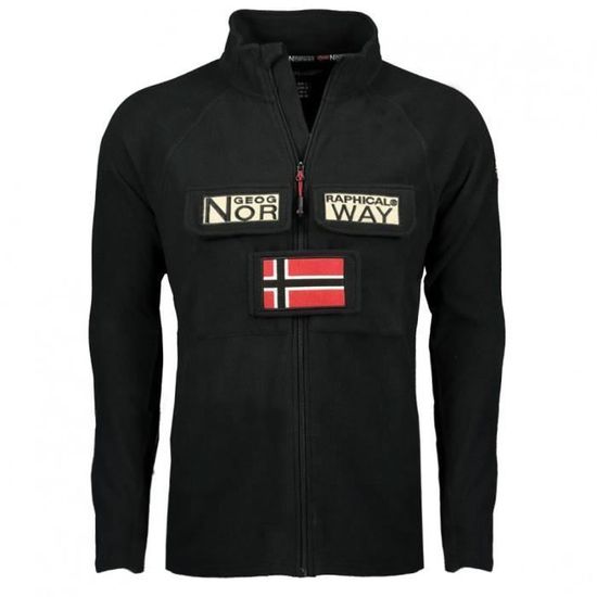 Geographical Norway - Trombone Polaire Homme - Veste Chaud Hiver Polyamide