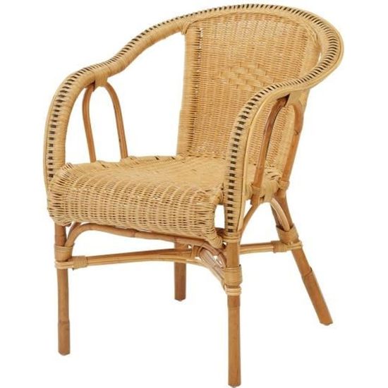 Fauteuil En Rotin Tim Fauteuil Rotin Vintage Fauteuil Traditionnel Cdiscount Maison