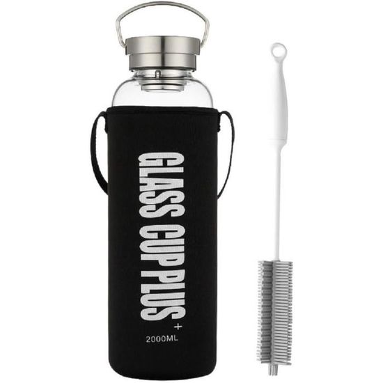 Bouteille En Verre Avec Housse Néoprène Personnalisée - 500ml