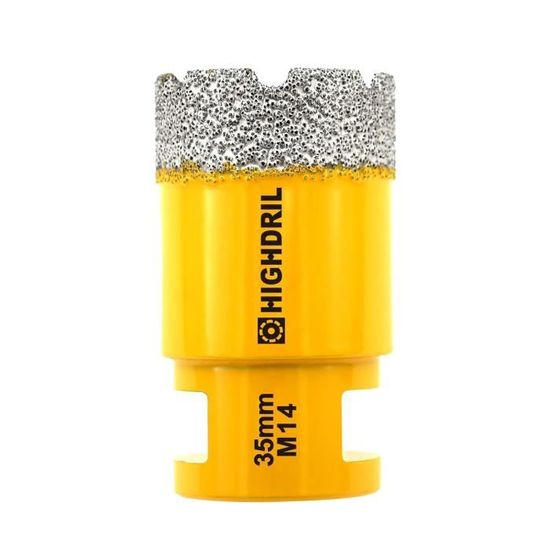 HIGHDRIL Foret Diamanté - 20MM M14 Scie Cloche Diamantée Pour Porcelaine Carrelage Céramique Marbre Granit Quartz Pierre Maçonnerie Trépan Diamant Foret