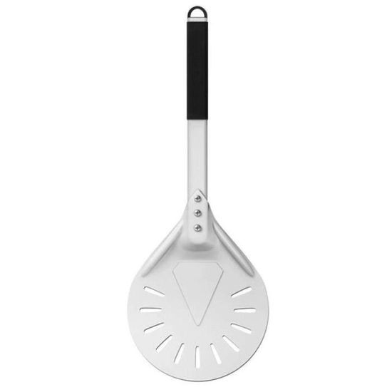 QOUBNIC Pelle à Pizza Perforée 7 Pouces (18 Cm) - Aluminium Anodisé, Poignée En Bois Amovible, Pour Four à Pizza, Pain, Pâtisserie Pelle A Pizza Ronde QOUBNIC Pelle à Pizza Perforée 7 Pouces (18 Cm) - Aluminium Anodisé, Poignée En Bois Amovible, Pour Four à Pizza, Pain, Pâtisserie Pelle A Pizza Ronde