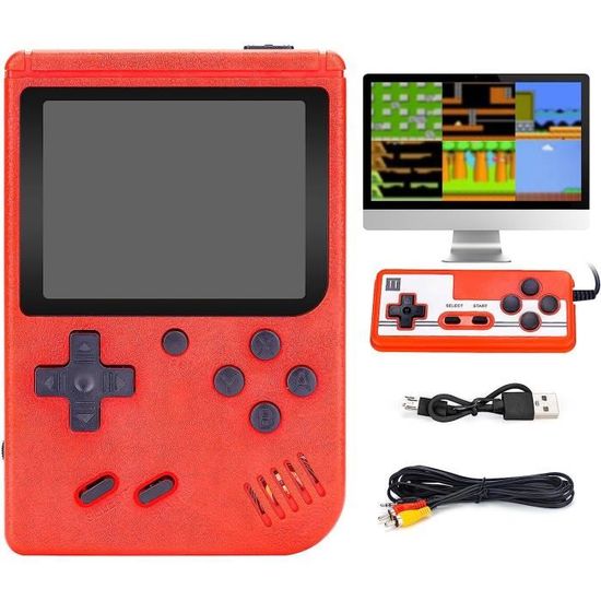 Retro Handheld Game Console - Console De Jeux Portable, Console De Jeu Retro FC Avec 400 Jeux Classiques, 2 Joueurs Meuble TV Consoles De Jeu Portables, Jeux Cadeau