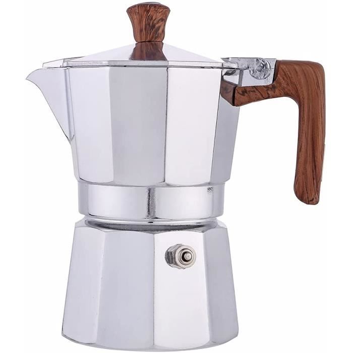 Cafetière Moka Italienne ALPU Alpuccina - Vintage 80/90 - Gris Inox