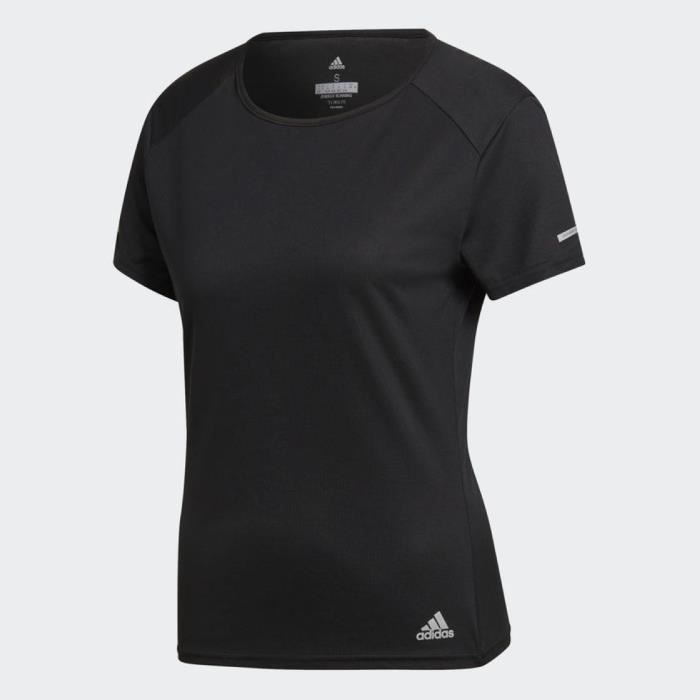 ADIDAS T-shirt de running Run - Femme - Noir
