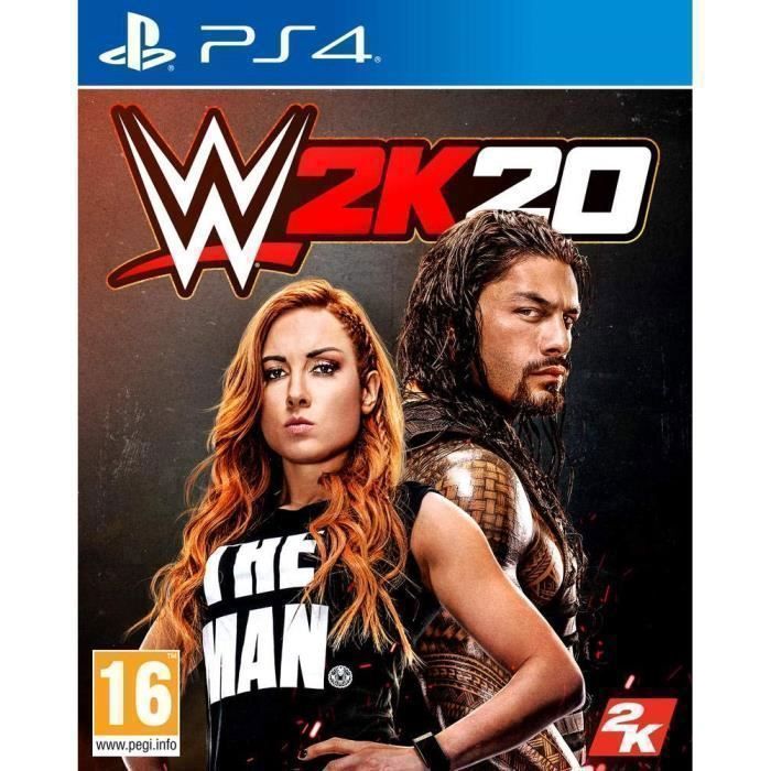 2K Games Jeu PS4 - Wwe 2K20 - Sport - Pegi 16+ - Sortie Le 22 Octobre 2019 - Plateforme PS4 - Licence Wwe