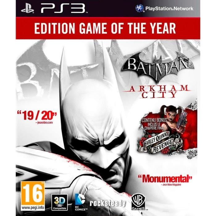 BATMAN ARKHAM CITY GOTY / Jeu console PS3 - Cdiscount Jeux vidéo