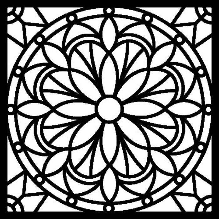 Pochoir 30 cm - Mandala - Artémio Non Pertinent