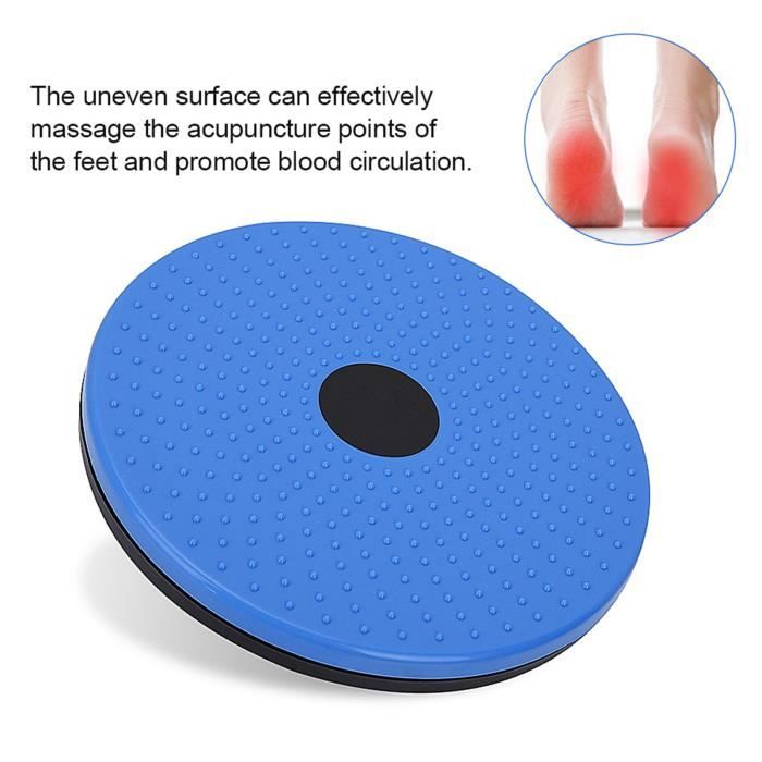 Disque de torsion à la taille Disque de torsion Exercice aérobique Aimants de réflexologie pour fitness(Bleu) -YES