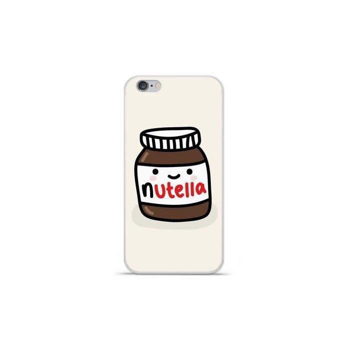 Coque Housse Apple iPhone 6 / 6S en silicone gel protection arrière- Pate à tartiner