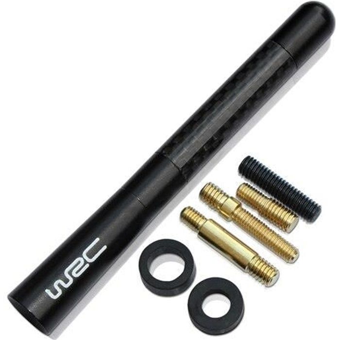 Antenne radio fm en Fiber de carbone pour voiture, pour peugeot 207 308 seat leon 2 peugeot audi a5 bmw série 1 WRC LOGO -FY617