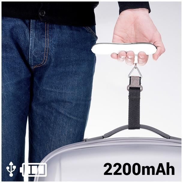 balance pour Valises avec Power Bank 2200 mAh 145336 Blanc