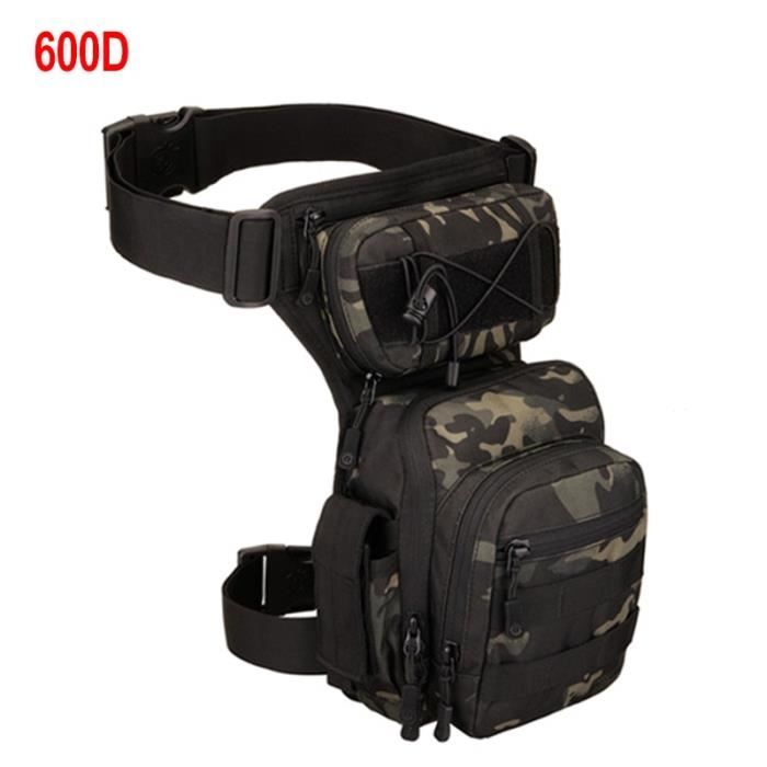 600D Black CP -XA936WA – sac de cuisse ajustable pour hommes, sacoche de ceinture utilitaire, poche de hanche ajustable pour randonn