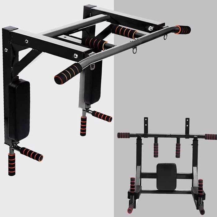 Barre de Traction Barre de Traction et Dips Murale - Barre de Traction Murale avec Dips - Chaise Murale 120kg Barres de Tractio694