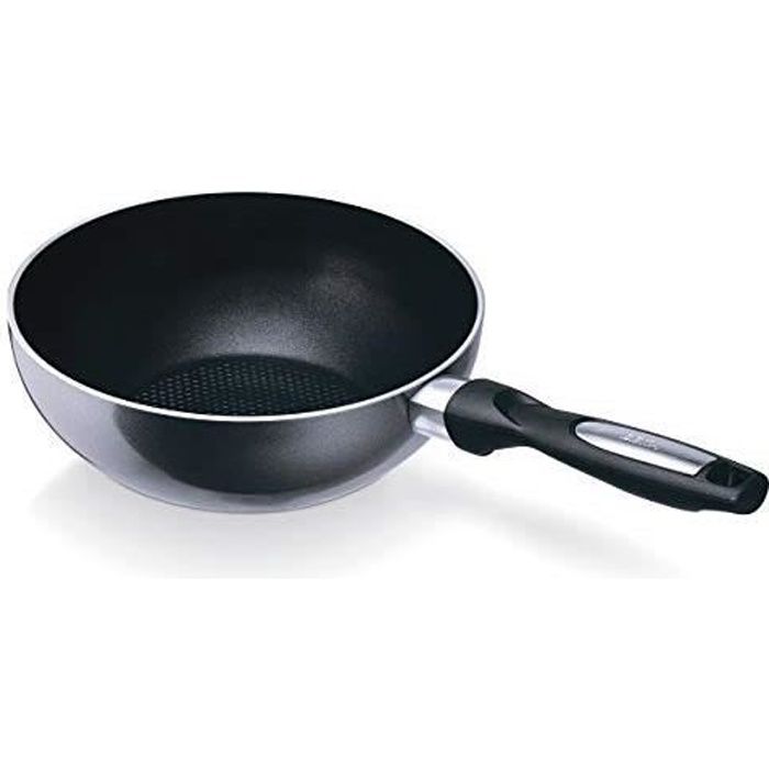 Beka 13078204 Pro Induc Anthracite Mini Poêle Wok en aluminium intérieur revêtu 20 cm 13078204