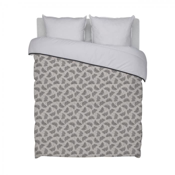 BLEU CALIN Couette imprimée La Gingko - Chaude et douce - Utilisation sans housse - 140x200cm