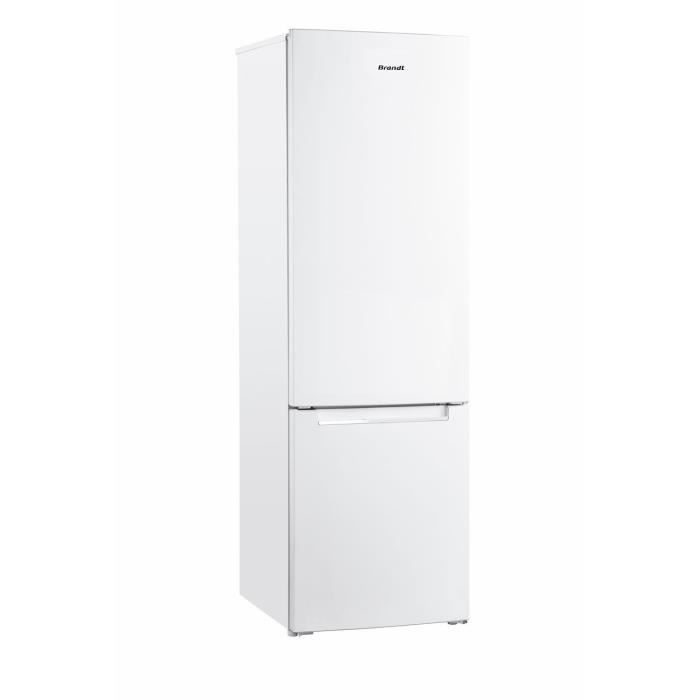 Réfrigérateur combiné BRANDT - BFC8027SW + 2 portes + 262 L + l60 x L58 x H190cm - Blanc