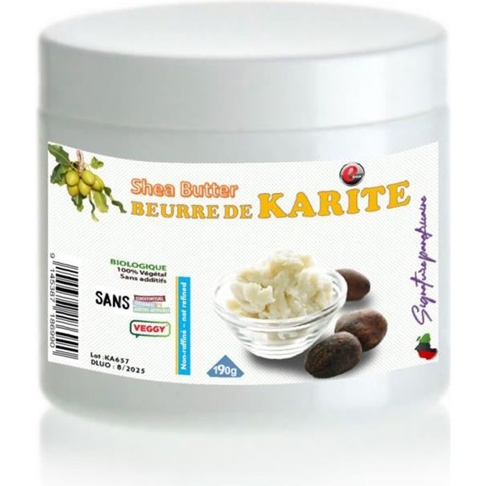 Beurre de karité -Qualité supérieure - 190g